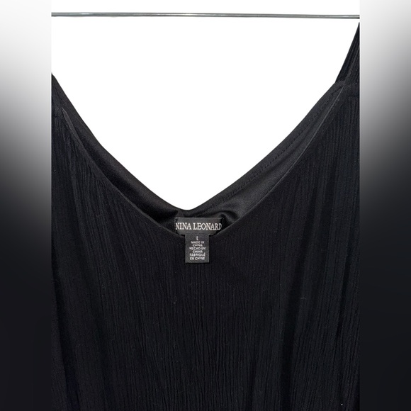 Nina Leonard Black Asymmetrical Dress - Picture 5 of 6